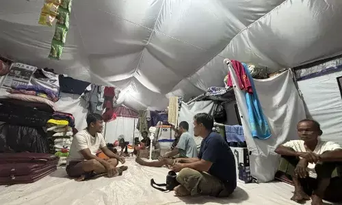 912 warga Hutanabolon Tapteng tinggal di tenda pengungsian 912 warga Hutanabolon Tapteng tinggal di tenda pengungsian