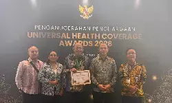 Bupati Langkat terima UHC Award 2026 Bupati Langkat terima UHC Award 2026