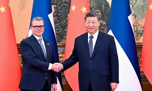 Presiden Xi Jinping bertemu dengan PM Finlandia Orpo