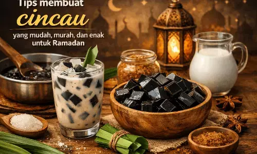Tips membuat cincau yang mudah, murah, dan enak untuk Ramadan