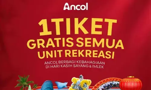 Rayakan Valentine dan Imlek 2026, Ancol hadirkan tiket terusan Rp150,000 untuk semua lokasi rekreasi