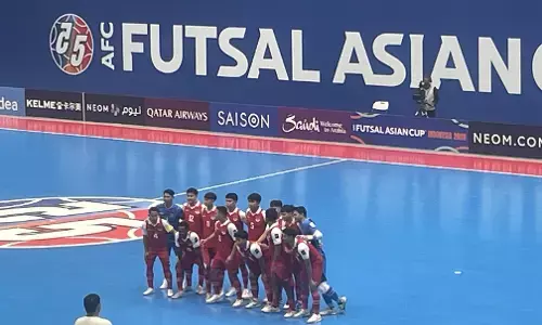 Babak pertama sengit, Indonesia unggul 2-1 atas Kirgistan