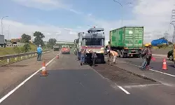 Astra Tol Tamer percepat perbaikan jalan rusak akibat cuaca ekstrem