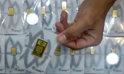 Emas Antam pada Jumat ini turun Rp48.000 menjadi Rp3,12 juta/gram