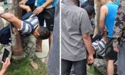 Mencongkel kotak amal musala, seorang pria diamankan warga Mencongkel kotak amal musala, seorang pria diamankan warga