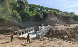 Pembangunan jembatan gantung di Aceh segera rampung