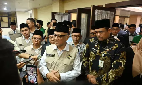 Menhaj dan Wamen temui calon petugas haji Sumut