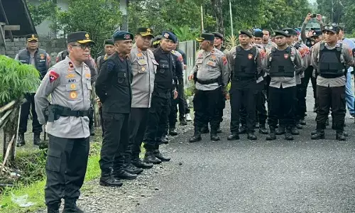 Pascapertikaian Desa Ibolian dan Tonom, Polda Sulut gelar apel pengamanan
