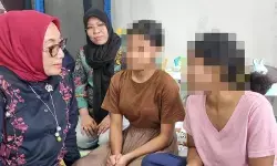Menteri Arifah temui dua anak perempuan korban TPPO di Medan Menteri Arifah temui dua anak perempuan korban TPPO di Medan