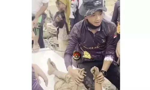 Taruna Akpol selamatkan anak hanyut di Sungai Tamiang