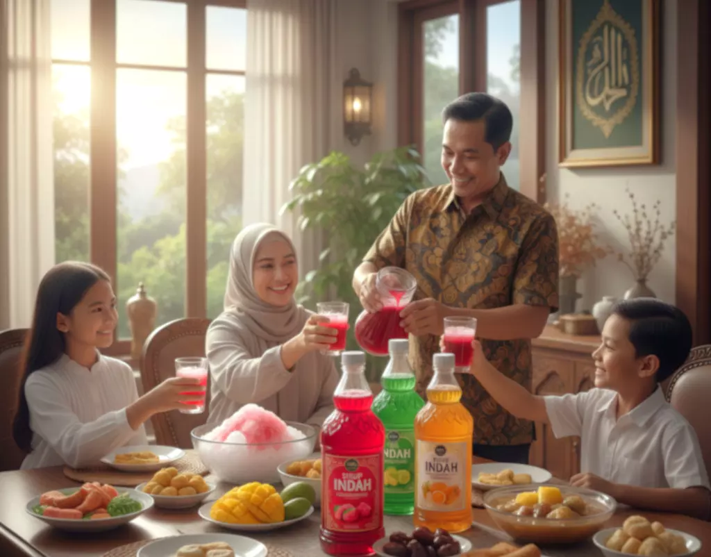 Tradisi buka puasa dengan minuman manis, sirup masih jadi pilihan