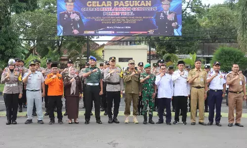 Polres Tegal gelar apel pasukan Operasi Keselamatan Candi 2026 Polres Tegal gelar apel pasukan Operasi Keselamatan Candi 2026