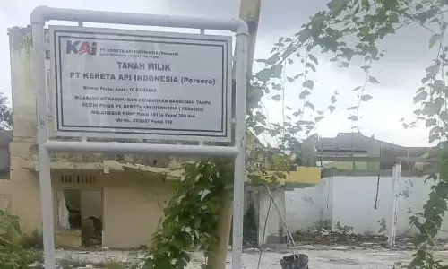 1 juta meter persegi lahan KAI Divre I Sumut resmi bersertifikat