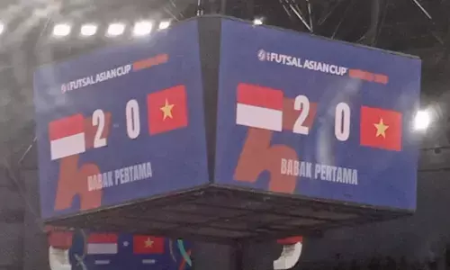 Babak pertama AFC Futsal 2026 Indonesia unggul 2-0 atas Vietnam