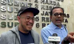 Pandji tiba di Polda Metro Jaya, siap sampaikan yang seru Pandji tiba di Polda Metro Jaya, siap sampaikan yang seru