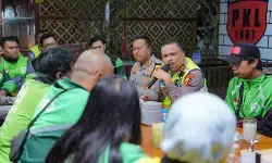 Kakorlantas Polri sapa Ojol di Batu, Malang, bahas keselamatan jalan