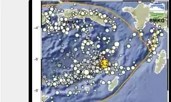 Gempa laut magnitudo 5,9 guncang Kepulauan Tanimbar Maluku Gempa laut magnitudo 5,9 guncang Kepulauan Tanimbar Maluku