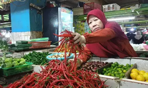 Jelang Ramadhan, harga cabai rawit di Pasar Jatinegara mulai naik