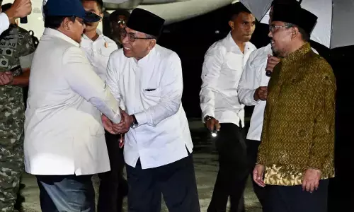 Presiden Prabowo tiba di Jawa Timur hadiri Satu Abad NU