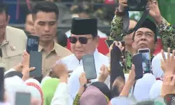 Prabowo hadiri Mujahadah Kubro NU di Malang, disambut ribuan nahdiyin