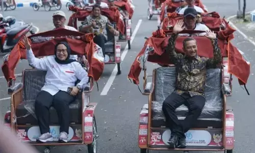 100  pembecak Pacitan terima bantuan becak listrik dari Presiden RI