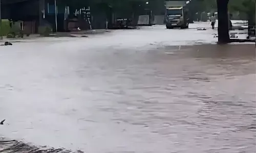 Banjir rendam pemukiman di lereng Gunung Tambora NTB
