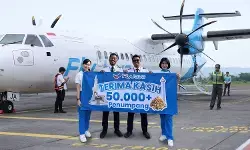 Rayakan 50.000 penumpang, Flyjaya buka rute Morowali dan tambah 3 armada ATR 72