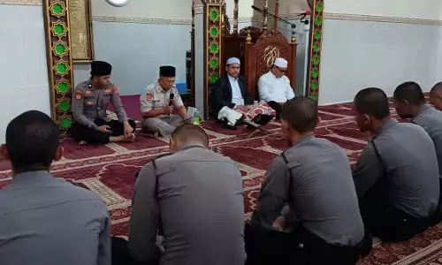 Jelang Ramadan, personel Polda Sulut dan Polresta Manado gelar binrohtal Jelang Ramadan, personel Polda Sulut dan Polresta Manado gelar binrohtal