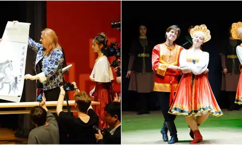 Prelude Gala Tahun Baru Imlek CMG digelar di Moskow, Rusia