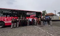 VKTR dukung transportasi hijau lewat uji coba bus listrik di Semarang
