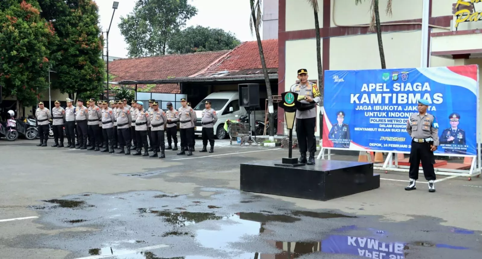 Polres Metro Depok gelar apel siaga Kamtibmas sambut Ramadan 1447 Hijriah Polres Metro Depok gelar apel siaga Kamtibmas sambut Ramadan 1447 Hijriah