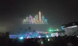 Jakarta Light Festival warnai langit Kota Tua pada Senin malam Jakarta Light Festival warnai langit Kota Tua pada Senin malam