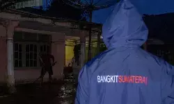 Banjir kembali landa Kabupaten Agam pada Senin sore