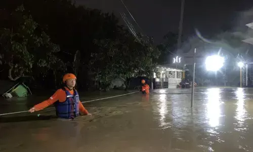 BPBD: Sejumlah perumahan di Semarang banjir akibat luapan Sungai Babon