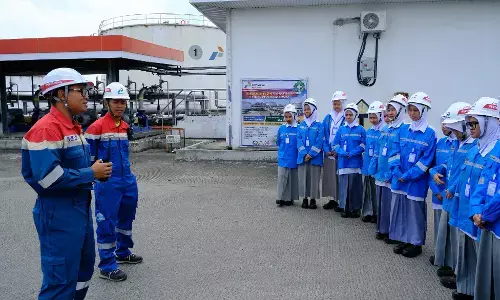 Pertamina Patra Niaga Regional Sumbagut terima kunjungan edukatif Pesantren Darularafah Raya