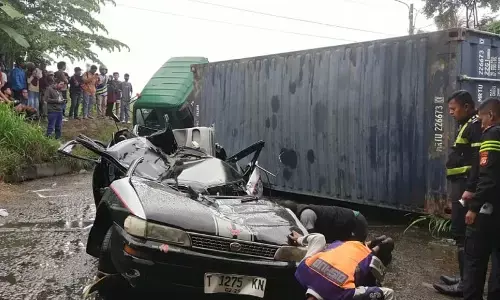 Sopir truk dan “Pak Ogah” diamankan usai kecelakaan maut Karawang