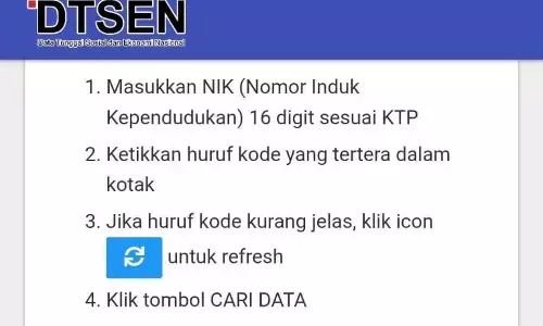 Pakai NIK, cara mudah cek Bansos dan Desil DTSEN