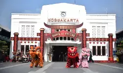 KAI Daop 6 gelar atraksi Barongsai di Stasiun Yogyakarta