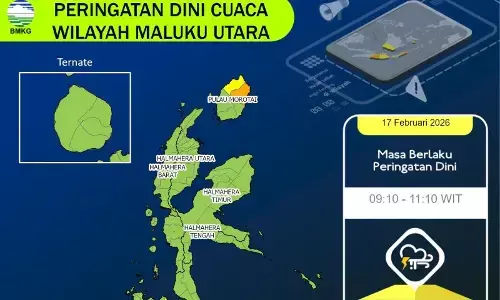 BMKG keluarkan peringatan gelombang tinggi di Malut