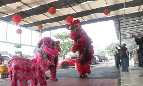 Daop 9 hadirkan barongsai untuk rayakan Imlek di Jember-Banyuwangi