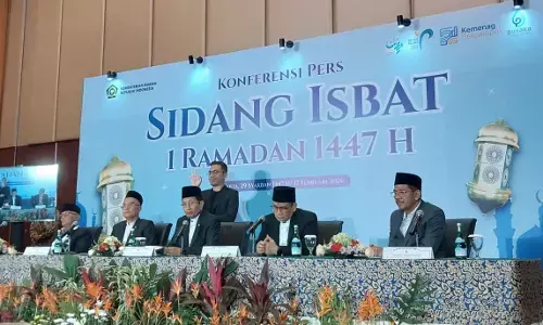 Menag: Posisi hilal di Indonesia di bawah ufuk, belum memenuhi kriteria visibiltas Menag: Posisi hilal di Indonesia di bawah ufuk, belum memenuhi kriteria visibiltas