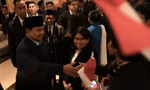 Di Washington DC, Prabowo sempatkan sapa mahasiswa Indonesia Di Washington DC, Prabowo sempatkan sapa mahasiswa Indonesia