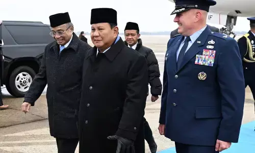 Prabowo tiba di AS, agenda pertemuan bilateral dengan Presiden Trump