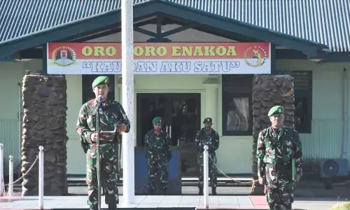 Sampaikan amanat Kasad, Dandim 1710/Mimika tekankan kewaspadaan Sampaikan amanat Kasad, Dandim 1710/Mimika tekankan kewaspadaan