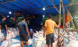 Kolang-kaling jadi buruan warga di Pasar Induk Kramat Jati