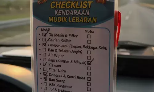 Checklist kendaraan untuk mudik