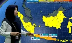 Minggu, BMKG peringatkan potensi hujan lebat di sejumlah wilayah