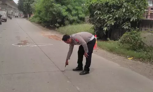 Pemotor tewas dilindas truk trailer di Jalan RE Martadinata Jakut