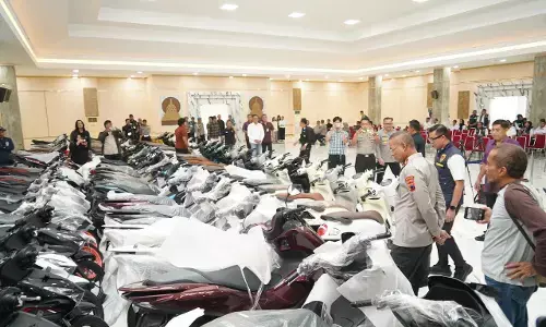 Polda Jateng bongkar sindikat penadah motor kreditan lintas provinsi, sita 87 motor baru