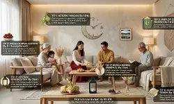 Dekorasi lebaran low budget: Ruang tamu estetik  dengan Rp100 ribu